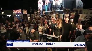 Cheers of "THANK YOU, TRUMP!" ring out in Tel Aviv as IvankaTrump addresses