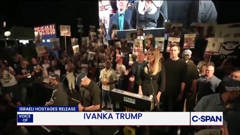 Cheers of "THANK YOU, TRUMP!" ring out in Tel Aviv as IvankaTrump addresses