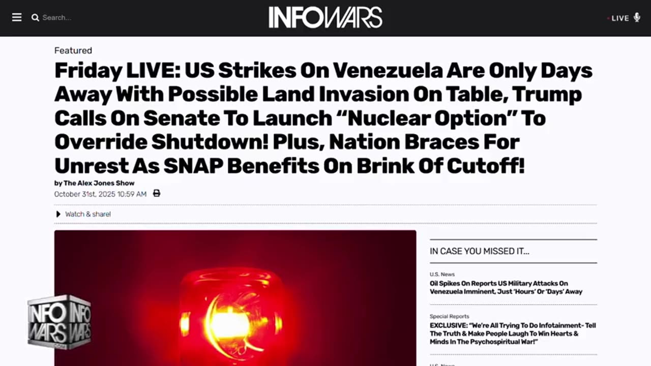 ALEX JONES (Full Show) Friday - 10/31/25