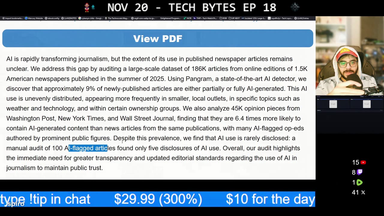 Tech Bytes EP 18 - Call ins & news & nerd stuff