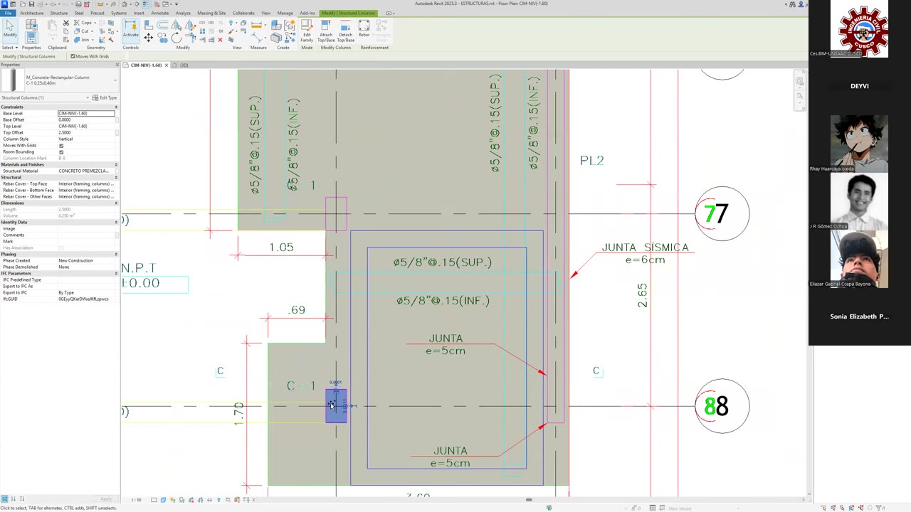 SESIÓN 03 MODELADO BIM CON REVIT ESTRUCTURAS