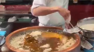 He Touches Hot Oil with His Bare Hands 😱🔥 | Tempura Master at Kuromon Market Osaka Japan 🇯🇵