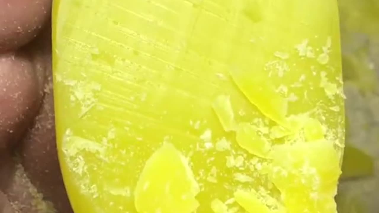 💛 Yellow Soap Slivers ✨ | Sunny Scraping Satisfaction