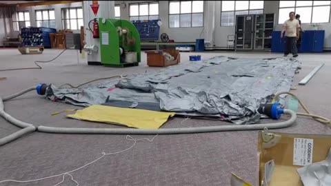 Watch Funny How Escape Slide Folding #Aviation #Flying #AeroArduino