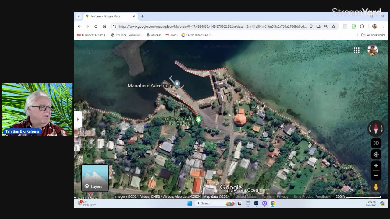 Where do the ships tender on Moorea