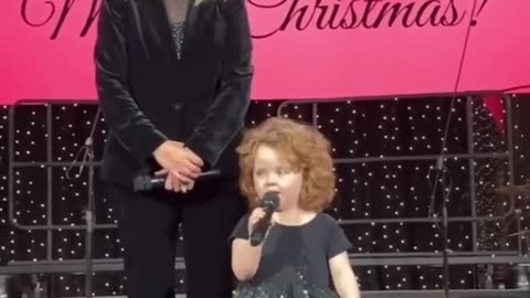 This little girl took the onstage opportunity to get something off her chest