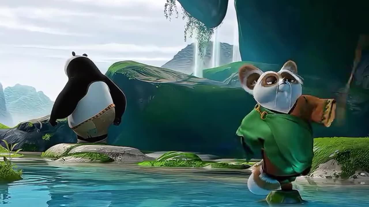 Funny animated clip . Panda