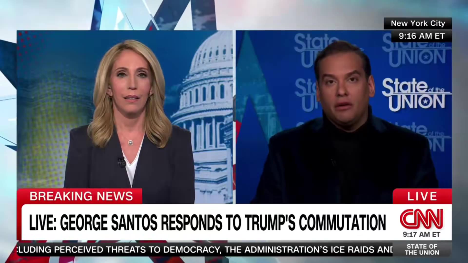 CNN’s Dana Bash: “Were you surprised that this happened? Santos: