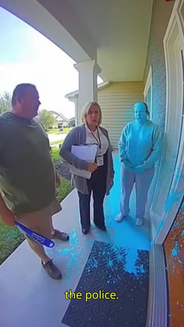 Theft Turns Into a Loud Porch Argument #CaughtonRingCamera #funnyvideo #cctvfootage
