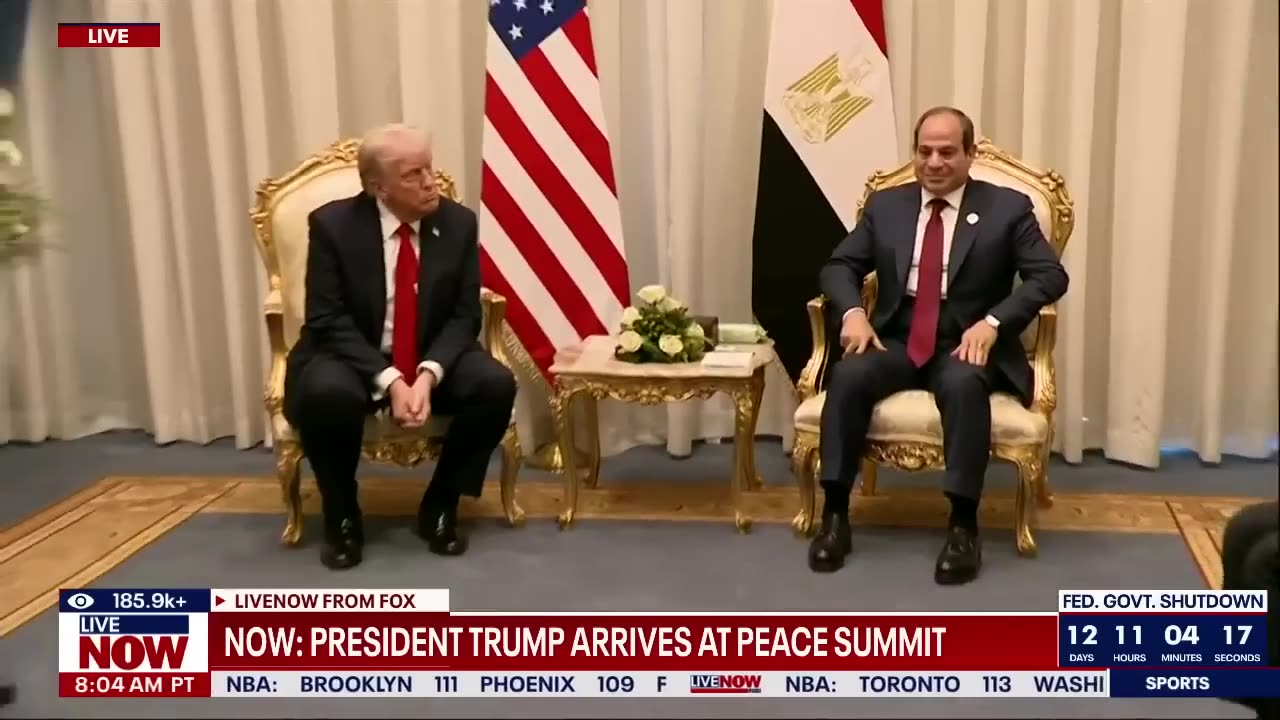 President Trump meets with Egypts leader