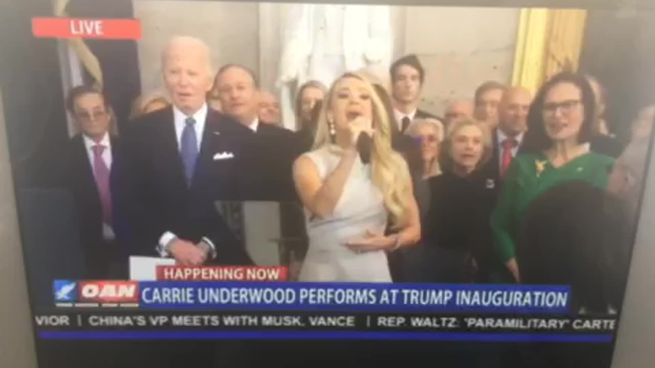 🦅 OAN President Donald J Trump & Carrie Underwood accapella version America the beautiful 🇺🇸