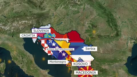 Yugoslavia (1990) vs. breakup map (2000)-17