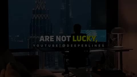 Incredible: Successful People Are Not Lucky🤞🔥 ~Whatsapp status #shorts #motivati