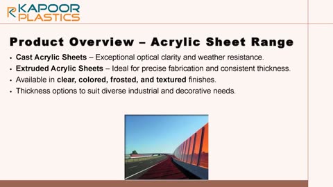 Kapoor Plastics – Your Trusted Supplier of Acrylic Sheets in India