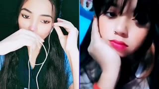 Bangladeshi beautiful Queen monika vs indian items girls Anika bigo live open show pat -2