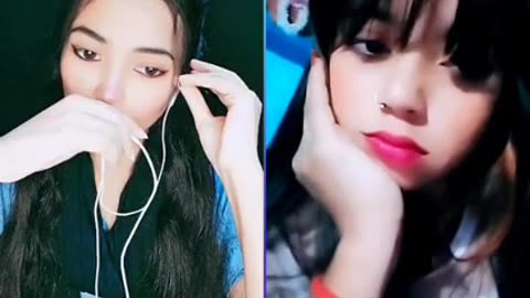 Bangladeshi beautiful Queen monika vs indian items girls Anika bigo live open show pat -2