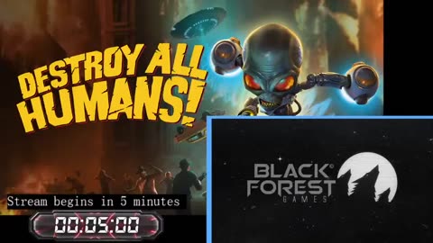 Destroy All Humans! let's play stream 2 (blind)