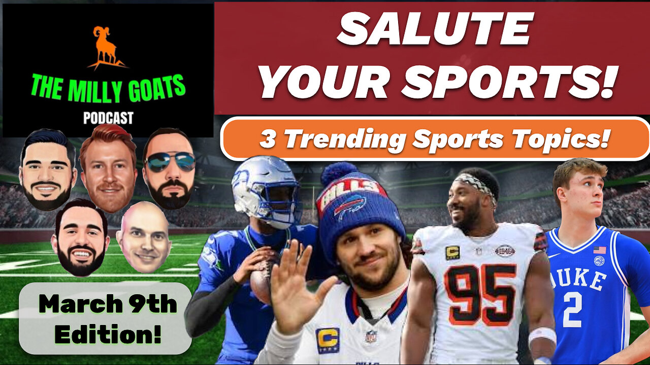 3 Trending Sports Headlines: Myles Garrett, Josh Allen, College Basketball