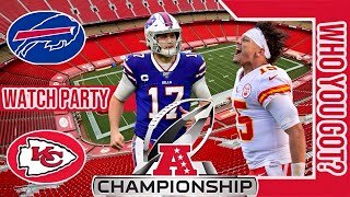 Buffalo Bills vs Kansas City Chiefs | Live Play by Play Stream | AFC 24' Championship Game 🔥🏈