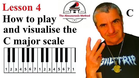 Lesson How to play and visualise the C major scale