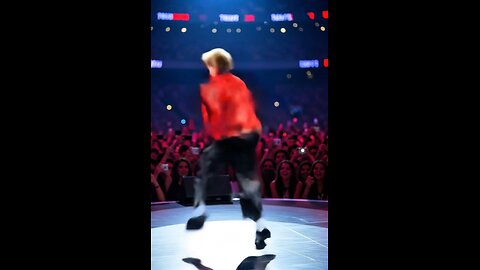 Trump dances like Michael Jackson.