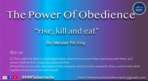 The Power Of Obedience