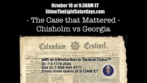 251011 STLS The Case that Mattered: Chisholm vs Georgia