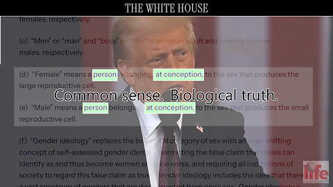 Trump order acknowledges personhood at conception