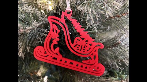 Christmas Sled Ornament