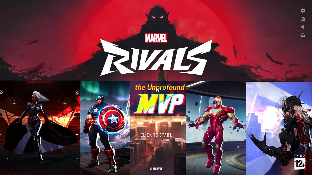 MVP Marvel Rivals: Storm, Invisible Woman, Captain America, Ironman