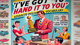 Vocabulary and Pronunciation "I gotta hand it to you" Advanced English