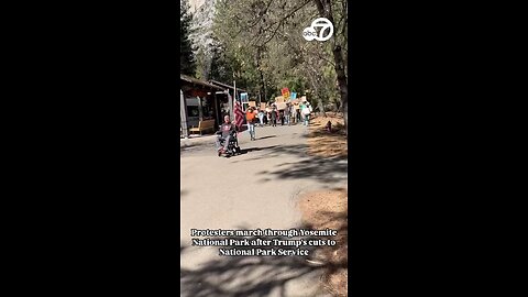 🚨 Protesters rally in Yosemite against Trump’s national park cuts 🌲✊