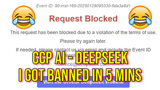 Deepseek - Chinese Communist Party AI - Flawed Like All AI - Massive Bias