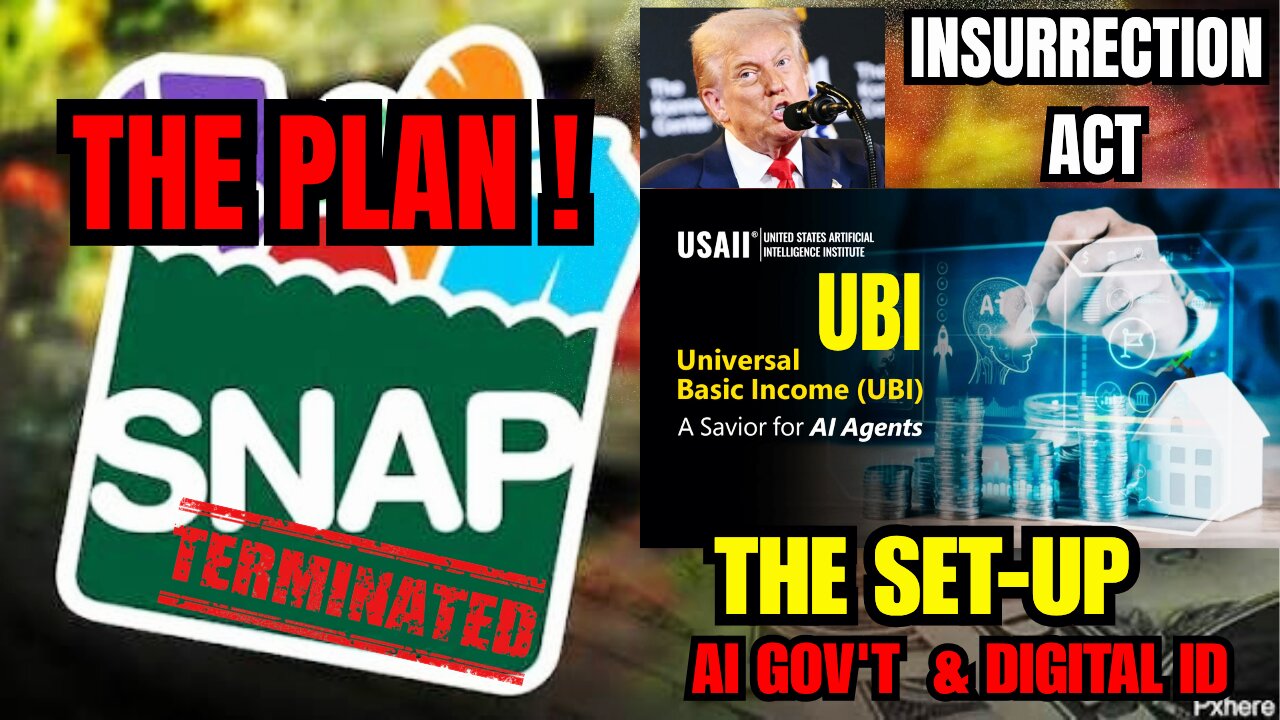 Trump Cancels SNAP Nov 1 | The Setup For UBI & AI Governance | Order Out Of Chaos