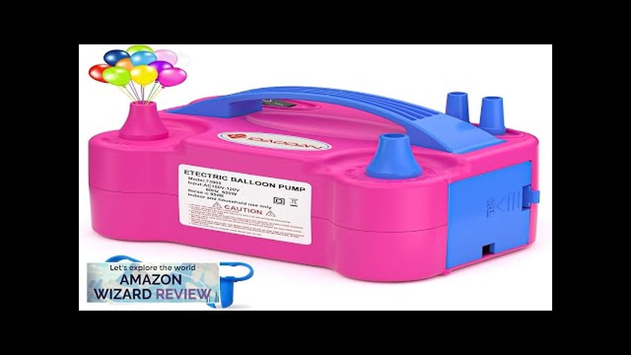 IDAODAN Electric Balloon Pump Portable Electric Balloon Blower Machine Balloon Air Pump Review