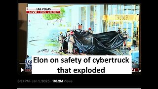 Elon highlights cybertruck explosion being safer than usual truck