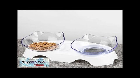 Non-Slip Double Cat Bowl Dog Bowl With Stand Pet Feeding Cat Water Review