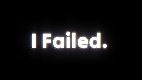 I failed as a content creator...