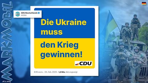 "Die Ukraine muss den Krieg gewinnen!" (Original-Tweet der CDU nach dem Wahlsieg)