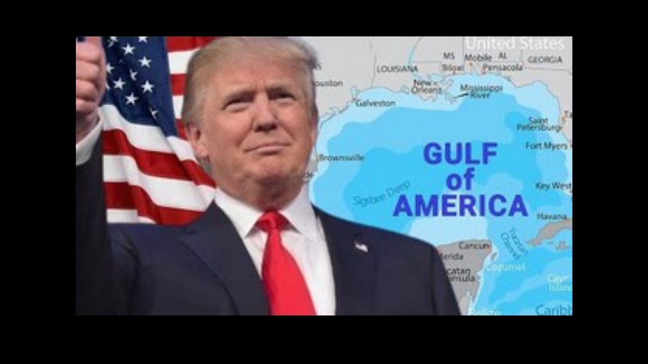 BREAKING! Trump Renames The Gulf Of Mexico To The GULF OF AMERICA!!!