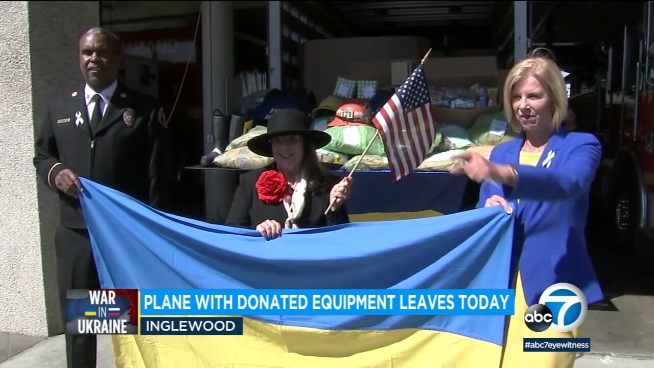 LA County fire crews are sending some of their extra equipment to firefighters in Ukraine