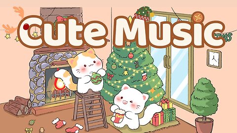 Cute Music🎄🌟Lofi Kitty 🥠🎁1 Hour Cafe Song🎀 Stream cafe☕ cute & relaxing 🎶 Make Your Day Betterrr💖