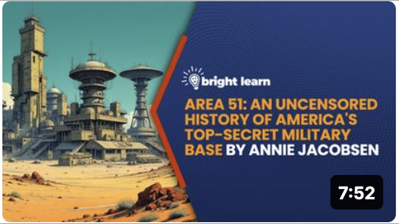 BrightLearn - Area 51: An Uncensored History of America's Top-Secret Military Base by Annie Jacobsen