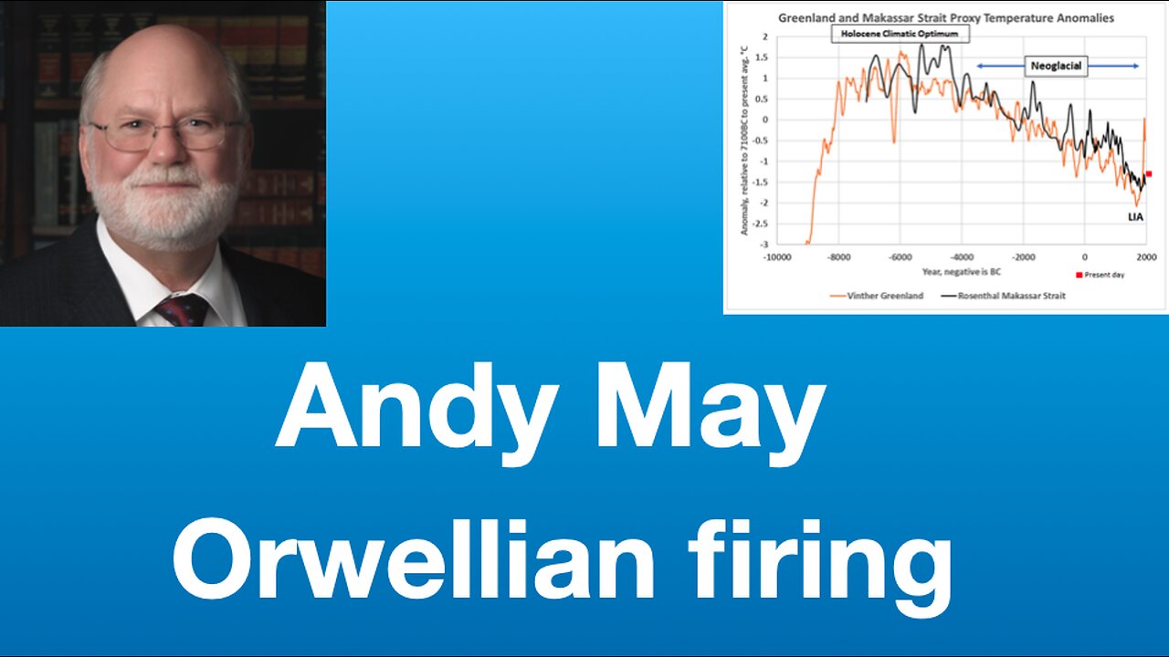 Andy May: “Orwellian firing of a journal editor” | Tom Nelson Pod #339