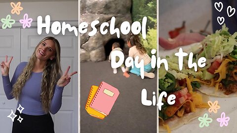 Working Homeschool Mom Balancing It All! | Workout, Lessons, Field Trip, Dinner, Press On Nails