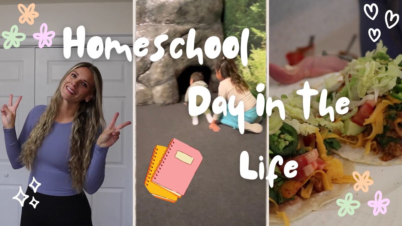 Working Homeschool Mom Balancing It All! | Workout, Lessons, Field Trip, Dinner, Press On Nails