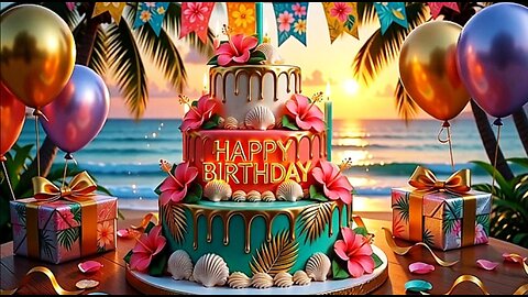 Happy Birthday video🔥 Viral Beach Beat! 💖A Deep House Hit That Feels Like Summer