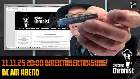 Aufzeichnung vom 11.11.25 Direktübertragung! DC am Abend