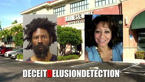 A 65-year-old white woman was fatally stabbed inside a Florida Barnes & Noble by a random black man