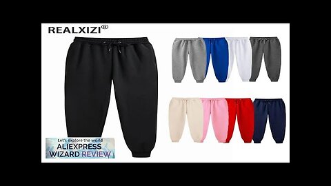 Men's Sweatpants Spring Autumn Fleece Pants Sport Long Pants Casual Drawstring Pockets Review